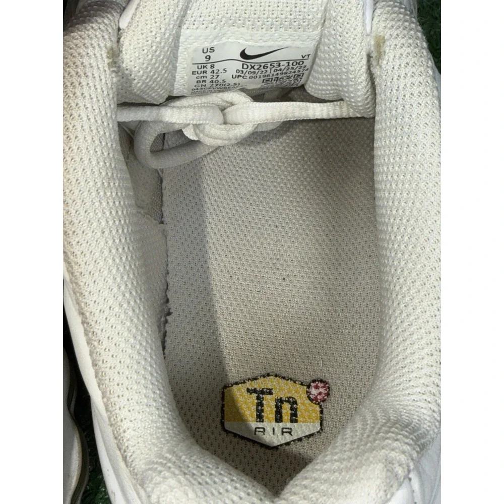 Nike Air Max Plus III‎ White Tuned Running Shoes Comfort Sneakers Mens Size 9